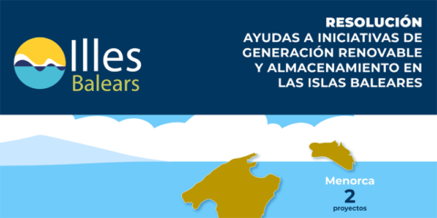 Ayudas de 28 millones para 15 proyectos renovables con almacenamiento en Baleares