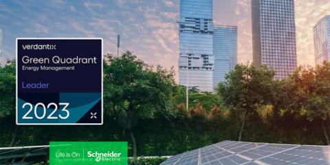 Un informe reconoce las capacidades y soluciones de gestión energética de Schneider Electric