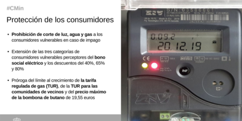 Medidas prorrogadas para proteger a los consumidores ante la crisis energética e impulsar las renovables