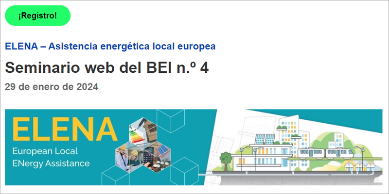 El BEI organiza un seminario web sobre el mecanismo de subvenciones ELENA