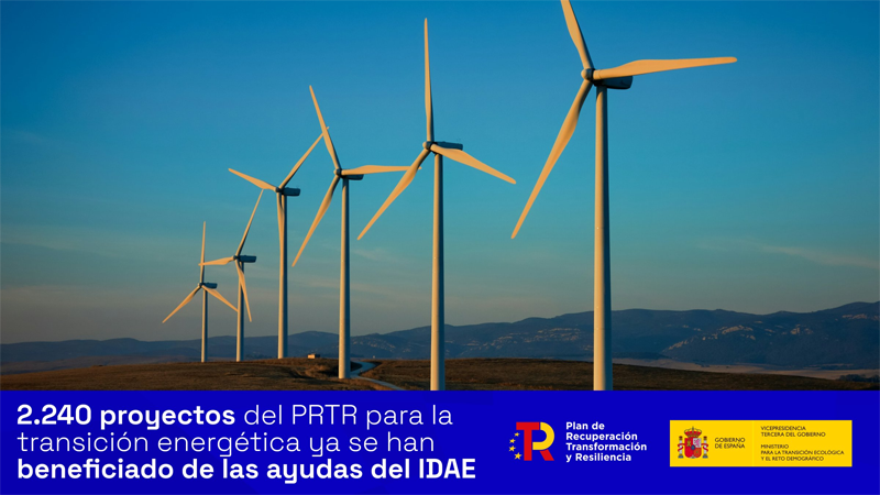 El IDEA habilita una página web con datos sobre los fondos PRTR para el impulso de la transición energética