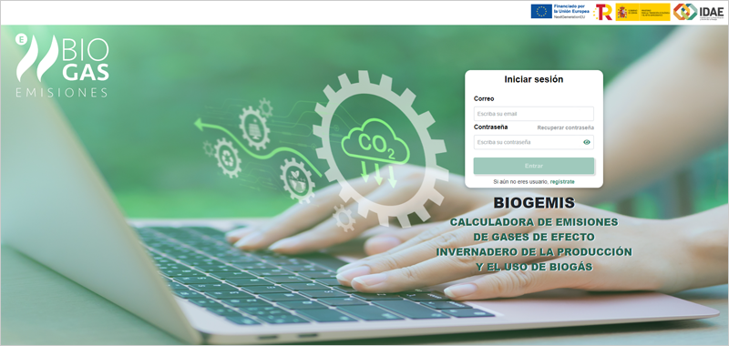 El IDAE habilita la herramienta Biogemis para calcular las emisiones de GEI para el sector del biogás