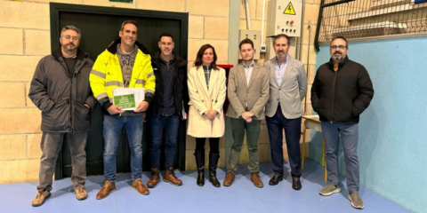 Inaugurado el nuevo sistema de calefacción del polideportivo Chelva de Aranda de Duero