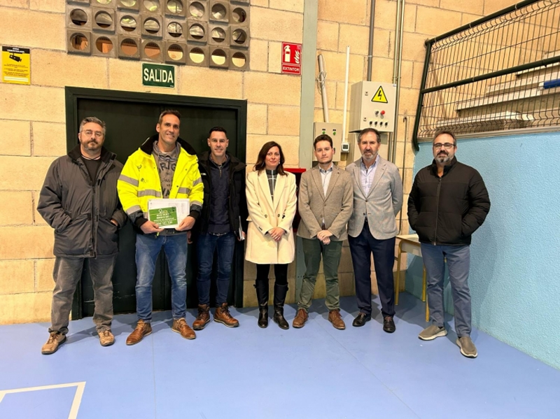 Inaugurado el nuevo sistema de calefacción del polideportivo Chelva de Aranda de Duero