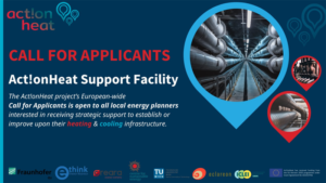 Convocatoria de solicitudes de Act!ionHeat para apoyar infraestructuras de calefacción y refrigeración