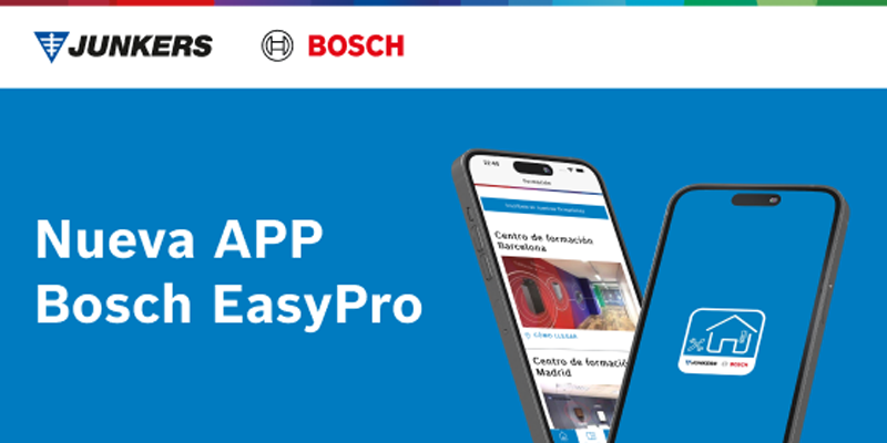 Bosch Home Comfort lanza la nueva app Easy Pro dirigida a profesionales del sector de la calefacción y climatización