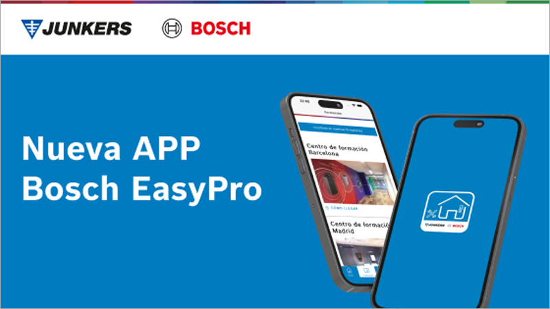 Bosch Home Comfort lanza la nueva app Easy Pro dirigida a profesionales del sector de la calefacción y climatización