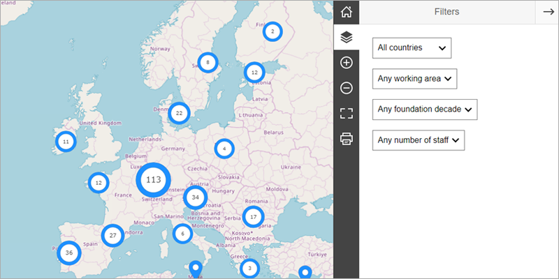 Mapa interactivo de Agencias Energéticas Locales y Regionales para impulsar la transición energética