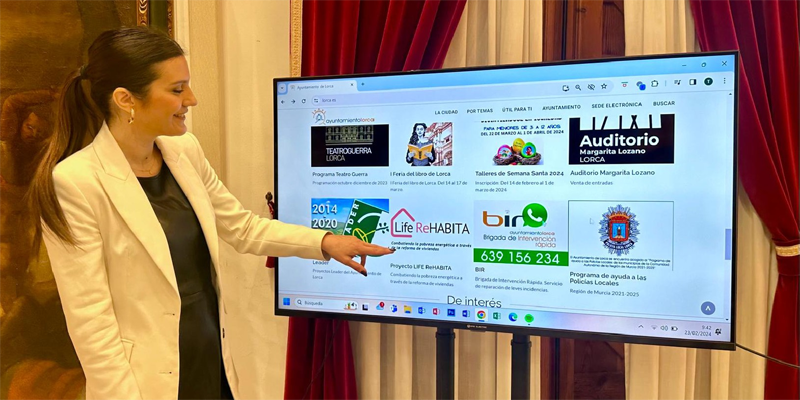 El Ayuntamiento de Lorca habilita la web Life ReHabita para conocer las ayudas de rehabilitación energética