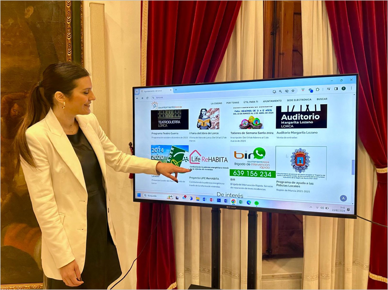 El Ayuntamiento de Lorca habilita la web Life ReHabita para conocer las ayudas de rehabilitación energética