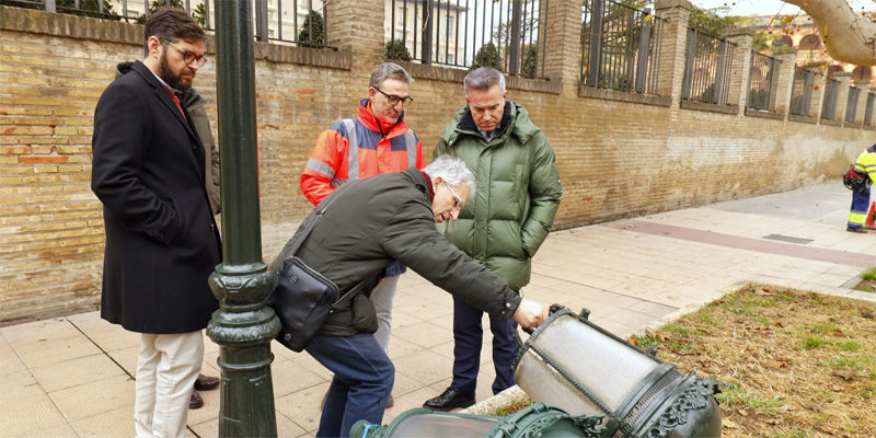 Zaragoza avanza en la implantación del plan especial de alumbrado en Zamoray-Pignatelli