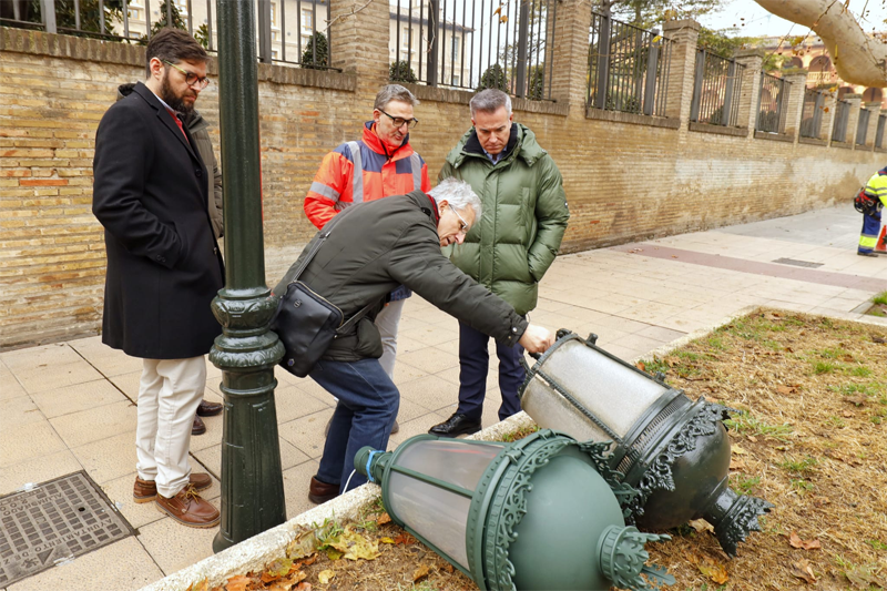 Zaragoza avanza en la implantación del plan especial de alumbrado en Zamoray-Pignatelli