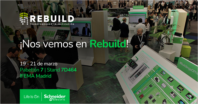 Las últimas innovaciones de gestión energética de Schneider Electric se mostrarán en Rebuild 2024