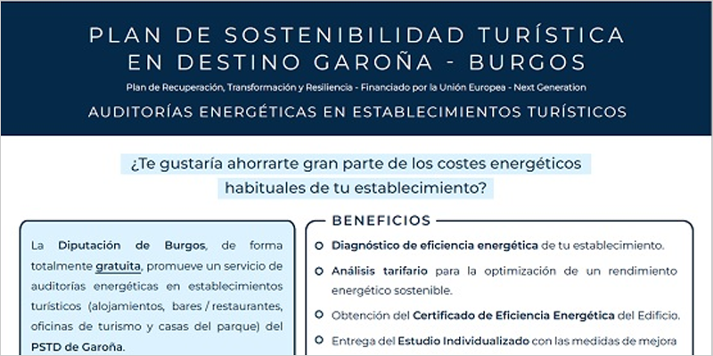 En marcha un servicio gratuito de auditorías energéticas en establecimientos turísticos de Burgos