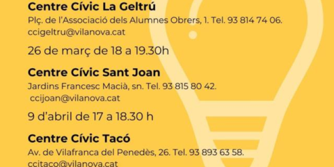 La Agencia Local de la Energía de Vilanova i la Geltrú ofrece talleres de asesoramiento energético
