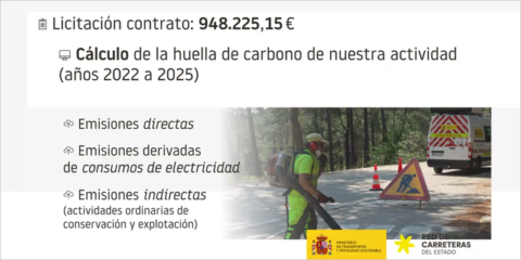 Licitación para calcular la huella de carbono y la descarbonización de la Dirección General de Carreteras