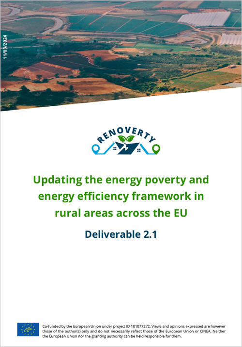 Un informe del proyecto Renoverty proporciona un marco actualizado de la pobreza energética rural en la UE