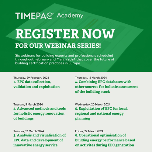 La Academia Timepac dotará de conocimiento para la certificación del rendimiento energético de edificios