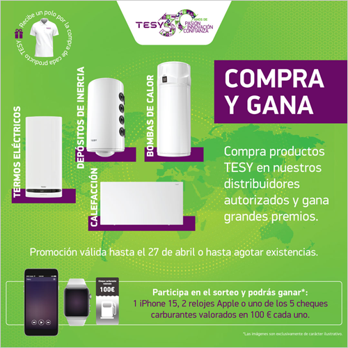 Nueva campaña de TESY para premiar la fidelidad de los instaladores