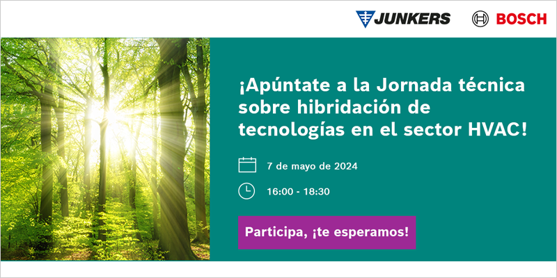 Junkers Bosch participa en una jornada técnica sobre hibridación de tecnologías en el sector HVAC