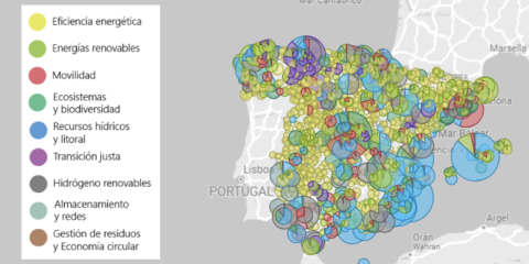Los proyectos financiados con fondos del PRTR pueden visualizarse en un mapa del Miteco