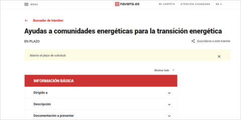 Nuevas ayudas para fomentar la constitución de comunidades energéticas en Navarra