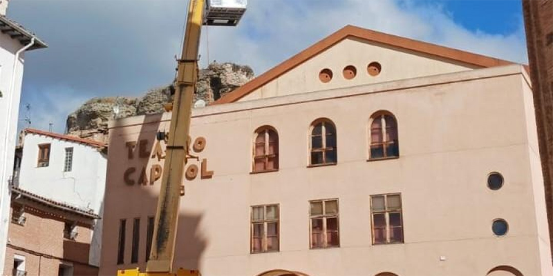 El Ayuntamiento de Calatayud inicia los trabajos para renovar el sistema de climatización del Teatro Capitol
