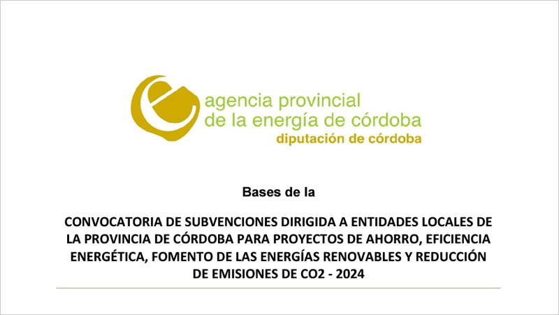 Ayudas para que entidades locales de Córdoba mejoren su eficiencia energética