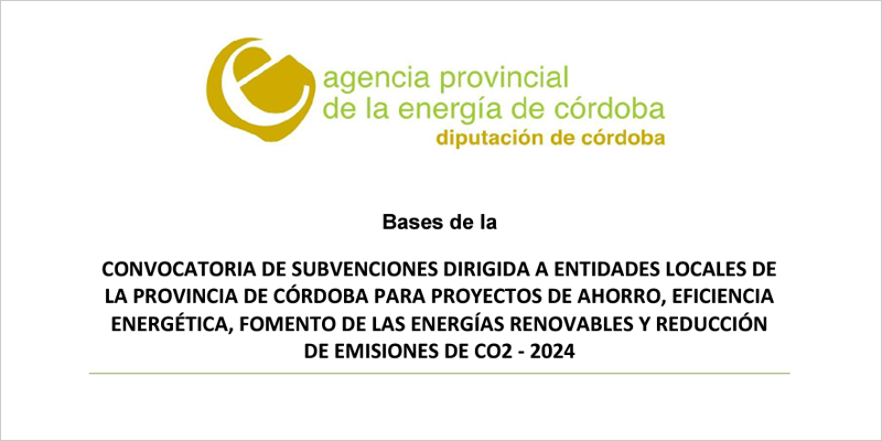 Ayudas para que entidades locales de Córdoba mejoren su eficiencia energética