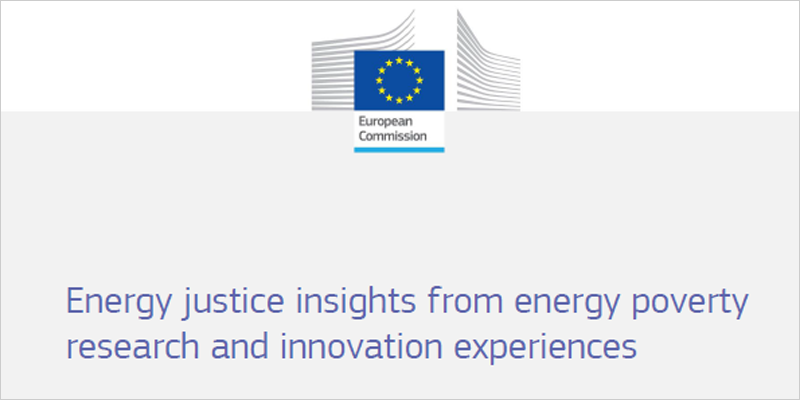 Recomendaciones para conceptualizar la justicia energética desde el punto de vista de la pobreza energética a partir de un informe del JRC