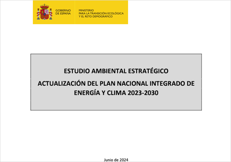 El Estudio Ambiental Estratégico de la actualización del PNIEC 2023-2030 se abre a información pública