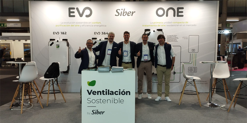 Las últimas innovaciones de ventilación y la unidad ONE de Siber se expusieron en Construmat 2024