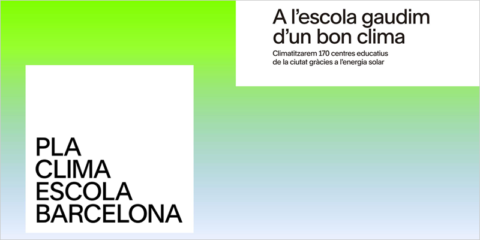 El Plan Clima Escuela Barcelona climatizará 170 centros educativos con sistemas de aerotermia y placas fotovoltaicas hasta 2029