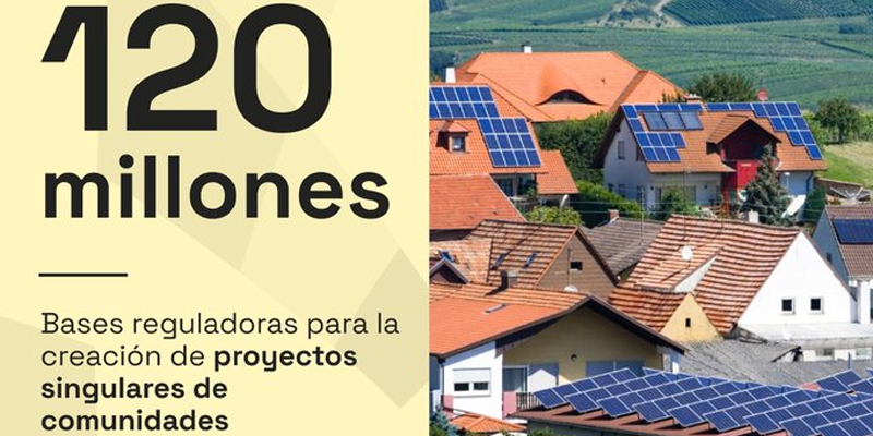 Publicadas las bases reguladoras para proyectos singulares de comunidades energéticas