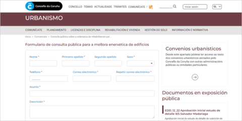 La Coruña regulará las actuaciones de rehabilitación para la mejora de la eficiencia energética de edificios
