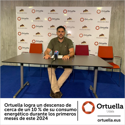 El Ayuntamiento de Ortuella reduce casi un 10% su consumo energético en lo que va de 2024 