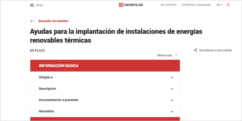 El Gobierno de Navarra resuelve dos concesiones de ayudas por 2 millones para la transición energética