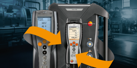 Plan Renove para cambiar al analizador de combustión industrial testo 340 o testo 350