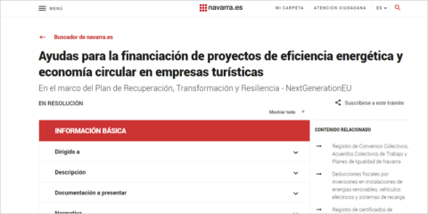 Navarra resuelve tres concesiones por 3,4 millones para la eficiencia energética e instalaciones térmicas