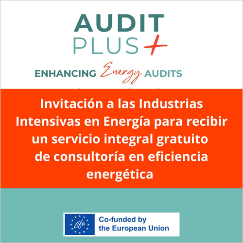 Convocatoria abierta para realizar auditorías energéticas gratuitas dentro del proyecto Audit Plus