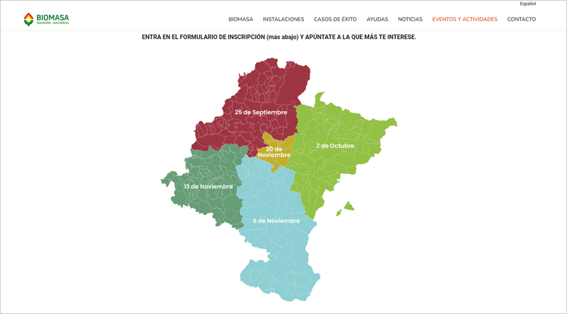 La Oficina de Biomasa de Navarra organiza visitas y charlas sobre casos de éxito y ventajas de la biomasa