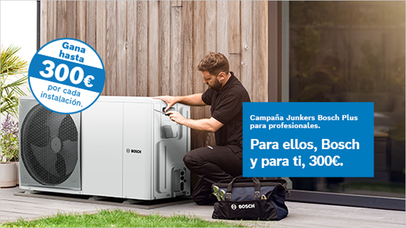 Campaña de Junkers Bosch para fomentar la instalación de calderas y bombas de calor