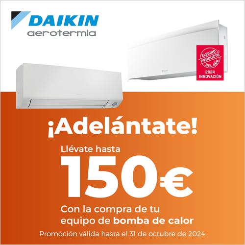 Daikin lanza una promoción para incentivar la adquisición de un equipo de bomba de calor