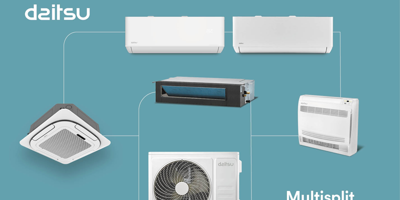 El nuevo sistema Daitsu Multisplit Free Max de Eurofred cuenta con una calificación de eficiencia energética A++