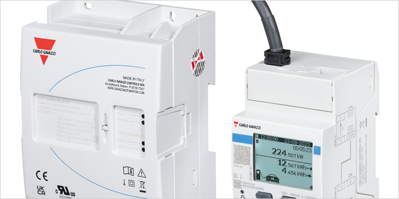 Carlo Gavazzi presenta su medidor de energía de CC para cargadores rápidos DCM1