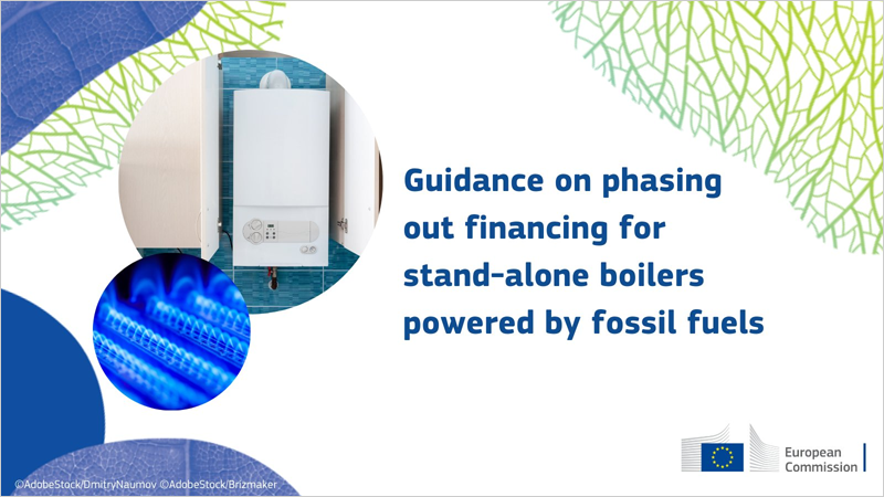 La CE publica orientaciones sobre la eliminación progresiva de financiación de nuevas calderas de combustibles fósiles