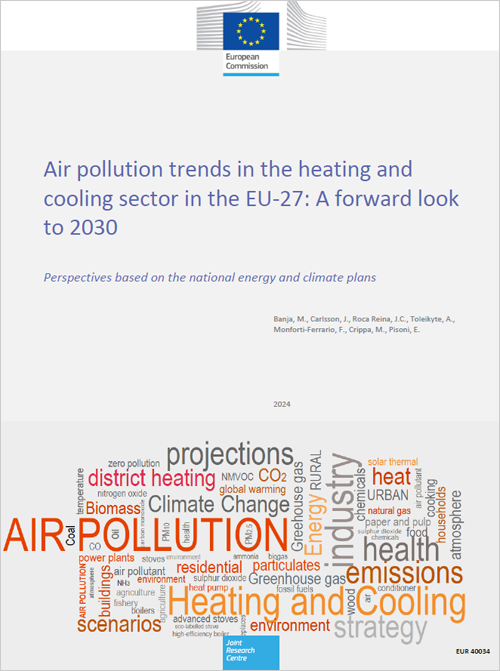 Un informe del JRC analiza las tendencias de la contaminación atmosférica en el sector de calefacción y refrigeración