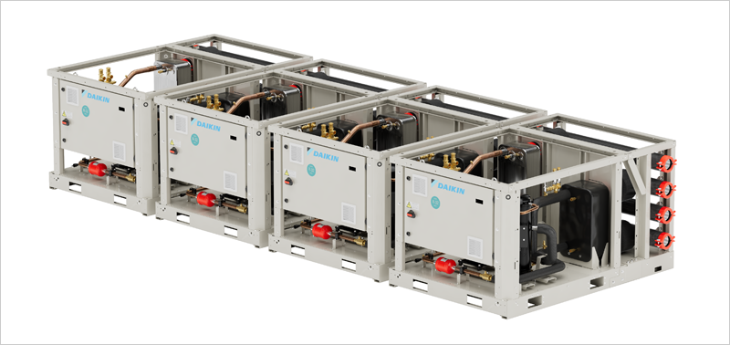 Daikin lanza la nueva bomba de calor modular de condensación por agua con refrigerante R-32