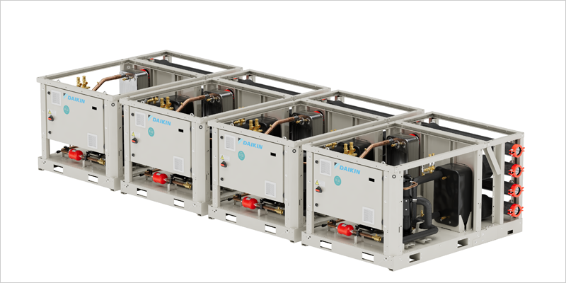 Daikin lanza la nueva bomba de calor modular de condensación por agua con refrigerante R-32