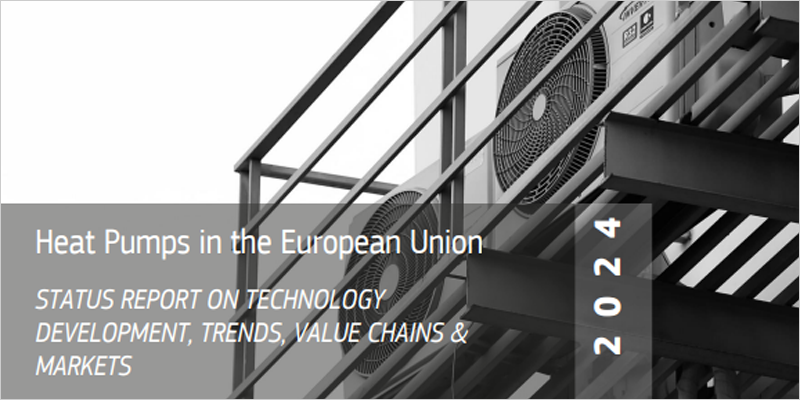 Un informe subraya el potencial de las bombas de calor para alcanzar la neutralidad de carbono de la UE para 2050